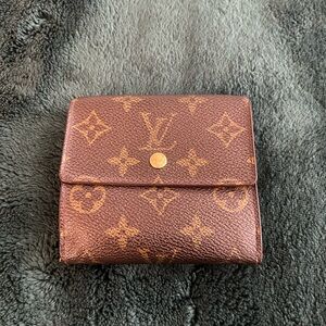 Authentic Vintage Louis Vuitton Brown Monogram Compact Wallet